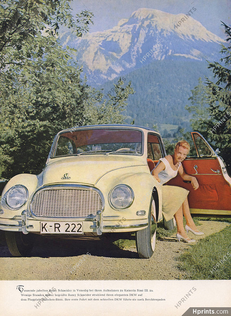 DKW Auto Union 1957 Romy Schneider