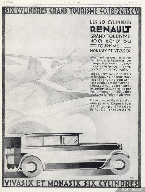 Renault 1928 Grand Tourisme Monasix, Vivasix