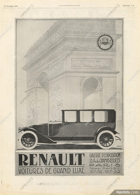 Renault 1919 Arc de Triomphe, Atelier R. Pichon