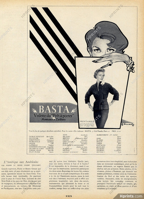 Basta (Clothing) 1954 Guy Demachy