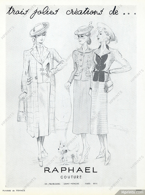 Raphaël (Couture) 1938
