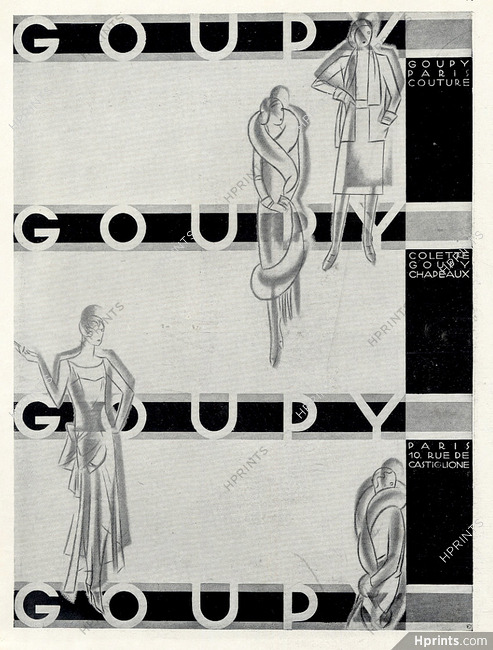 Goupy (Couture) 1930 Colette Goupy