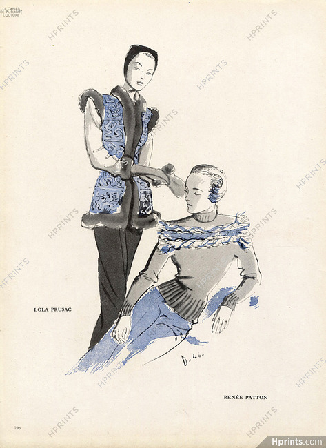 Delfau 1946 Lola Prusac & Renée Patton