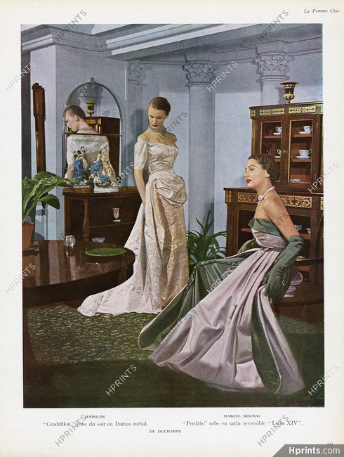Lucile Manguin, Marcel Rochas 1949 Evening Gown, Ducharne