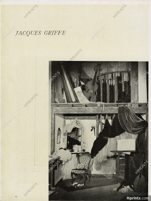 Jacques Griffe 1949 Vitrines et Boutiques de la Haute Couture Parisienne