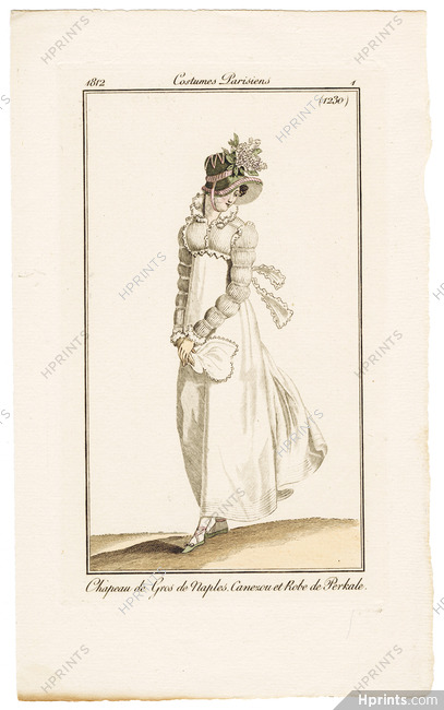 1912 Journal des Dames et des Modes Costumes Parisiens Pochoir N°1