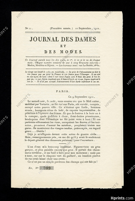 Journal des Dames et des Modes 1912 N°11