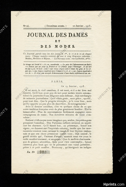 Journal des Dames et des Modes 1913 N°24, 8 pages