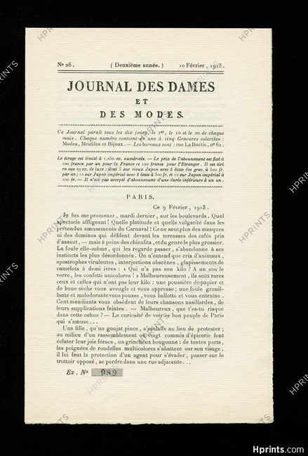 Journal des Dames et des Modes 1913 N°26