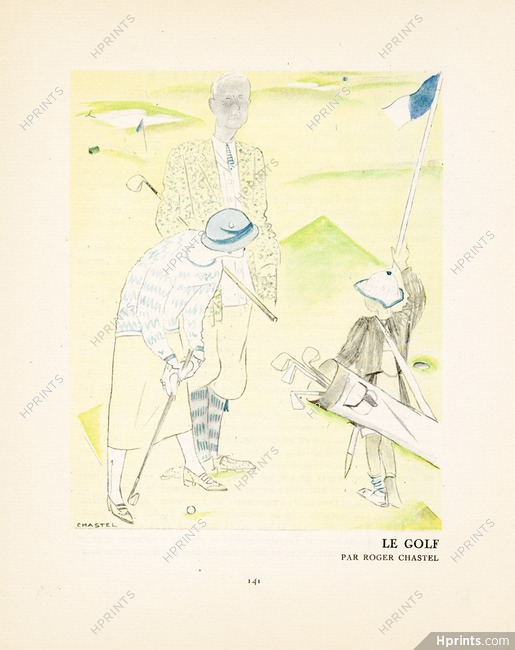 Le Golf, 1923 - Roger Chastel. La Gazette du Bon Ton, n°4