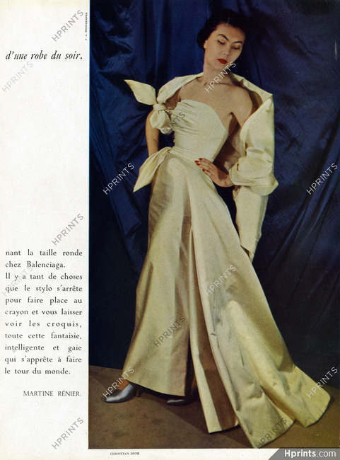 Christian Dior 1949 Evening Gown, Alla Ilchun, Photo Moussempès
