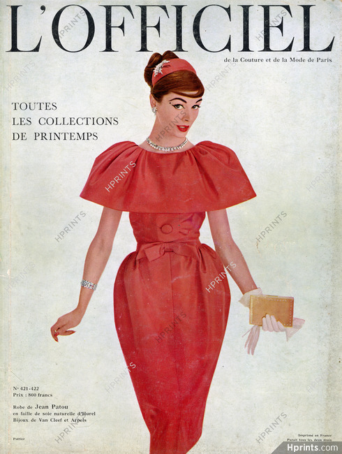 Jean Patou 1957 Bijoux Van Cleef et Arpels, L'Officiel Cover
