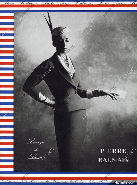 Pierre Balmain 1954 Lainage de Lesur