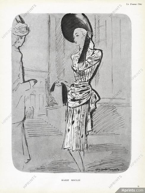 Marie Moulin (Couture) 1947 Alexis Delmar