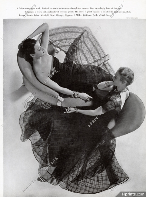 Bonwit Teller 1938 Lace dresses, Jewels, Photo Hoyningen-Huene
