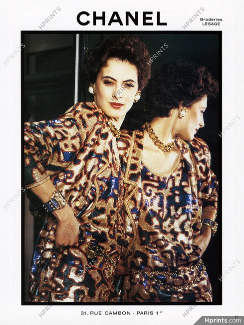 Chanel 1985 Inès de la Fressange, Lesage Embroidery