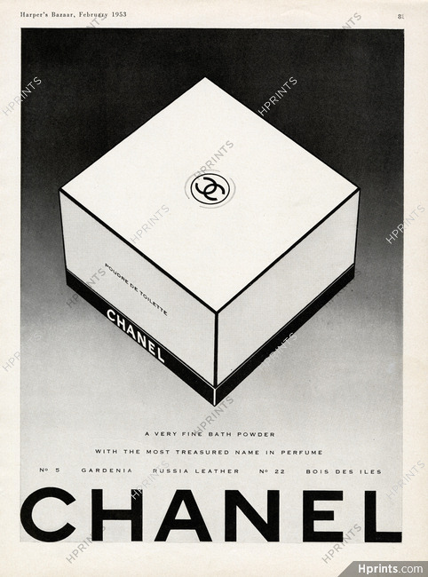 Chanel (Cosmetics) 1954 Poudre de Toilette Bath Powder