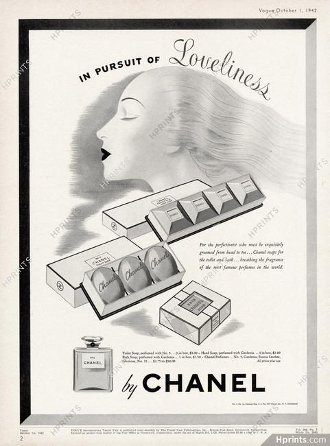 Chanel 1942 In Pursuit of Loveliness, Bath Soap, Hand Soap, Toilet Soap