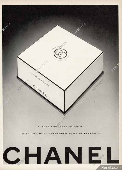 Chanel (Cosmetics) 1945 "Poudre de Toilette" Bath Powder