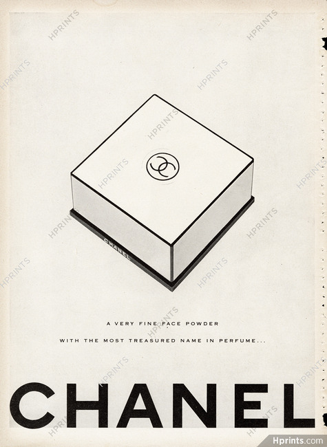 Chanel (Cosmetics) 1944 A Very Fine Face Powder (white background)