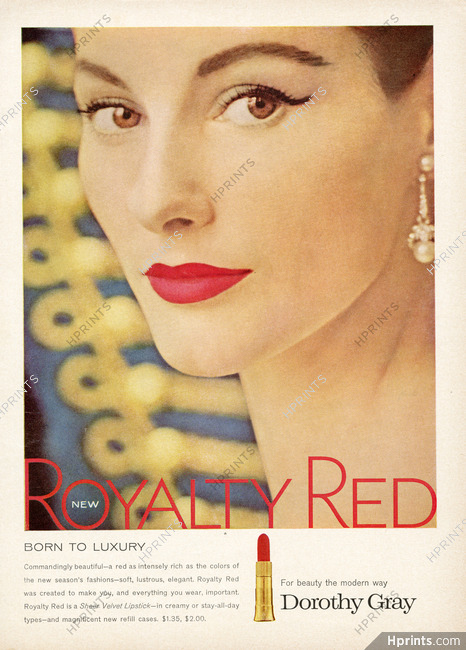 Dorothy Gray 1957 Royalty Red, Lipstick