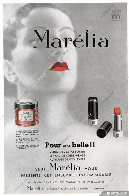 Marélia (Cosmetics) 1936 Fard, Rouge