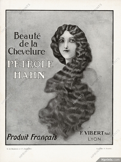 Pétrole Hahn 1917 Beauté de la Chevelure, F. Vibert