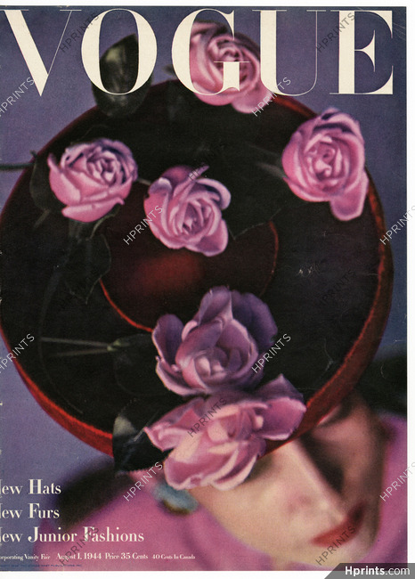 Vogue Cover August 1, 1944 New Hats