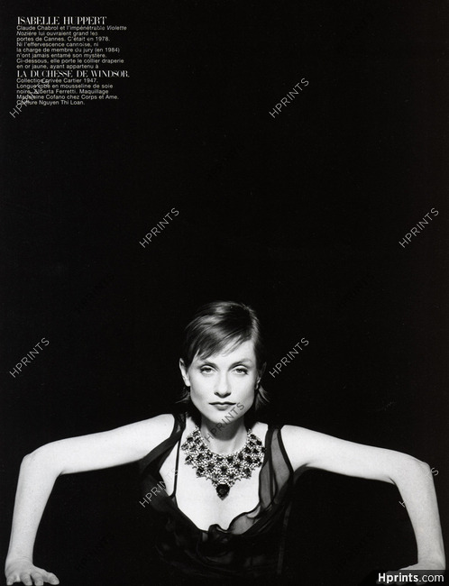 Cartier (High Jewelry) 1997 Isabelle Huppert