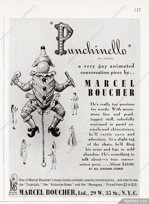 Marcel Boucher (Jewels) 1940 Punchinello