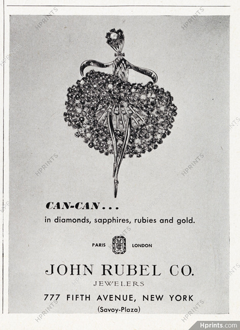 John Rubel (High Jewelry) 1944 Can-can