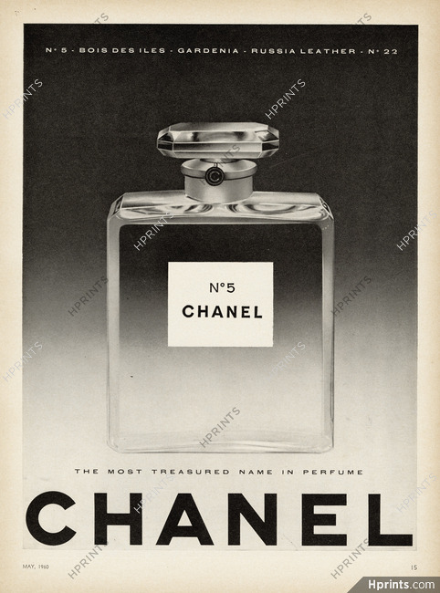 Chanel (Perfumes) 1960 Numéro 5 — Perfumes — Advertisement