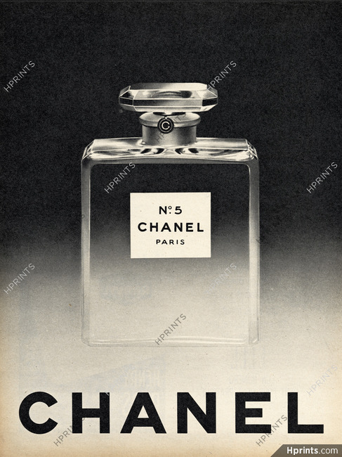 Chanel (Perfumes) 1961 Numéro 5 (marginless version, brown paper)