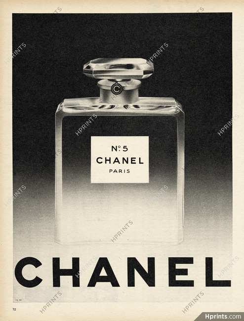 Chanel (Perfumes) 1961 Numéro 5 (margin version, brown paper)