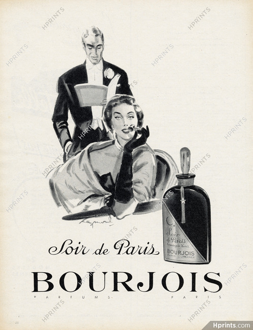 Bourjois (Perfumes) 1953 Soir de Paris, Brénot