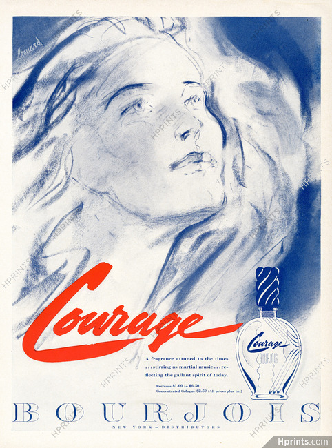 Bourjois (Perfumes) 1943 Courage, Leonard