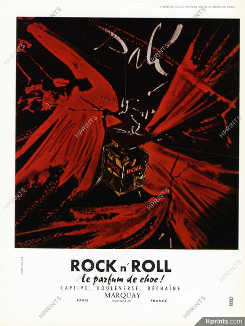 Marquay (Perfumes) 1957 Rock n'Roll, Salvador Dali (version B)