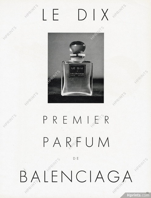 Balenciaga (Perfumes) 1948 Le Dix