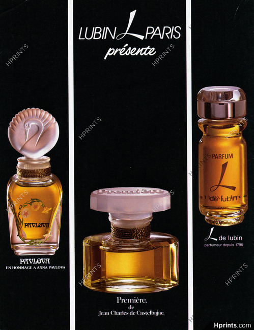 Lubin (Perfumes) 1985 Pavlova, Première, "L"