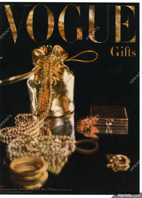 American Vogue Cover November 15, 1945 Gifts, Photo Rutledge