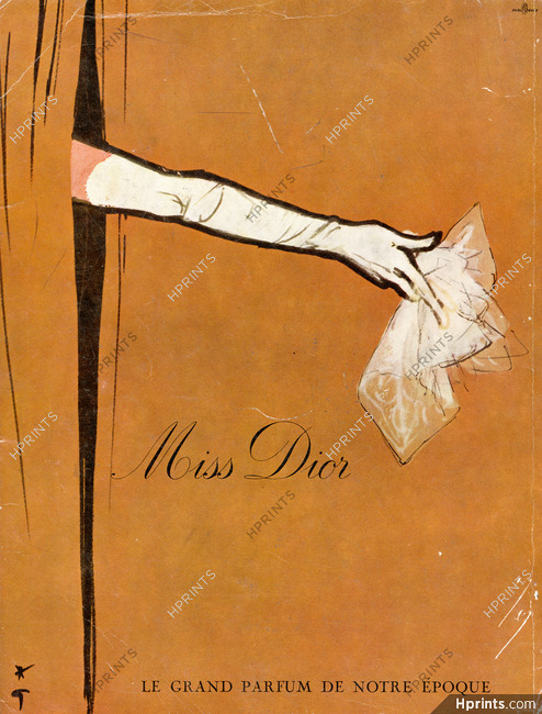 Christian Dior (Perfumes) 1958 Miss Dior, René Gruau