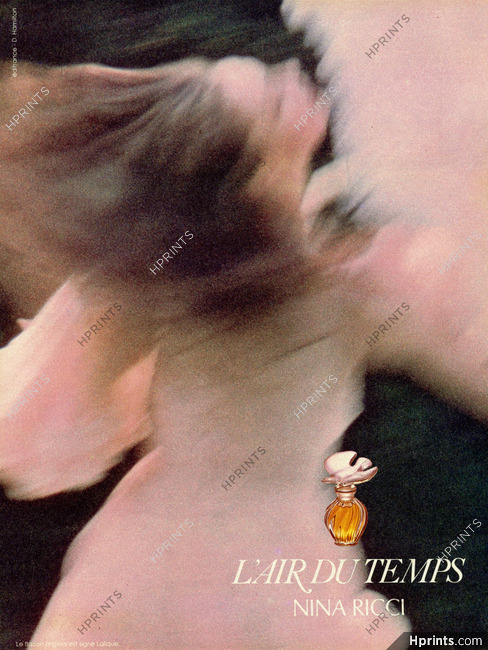Nina Ricci (Perfumes) 1983 Photo David Hamilton, L'Air du Temps