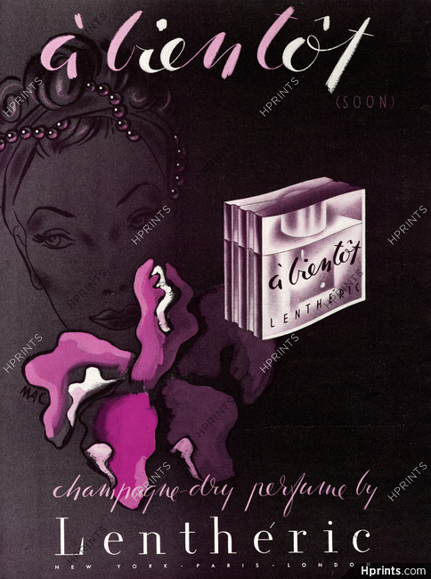 Lenthéric (Perfumes) 1940 À Bientôt, Mac