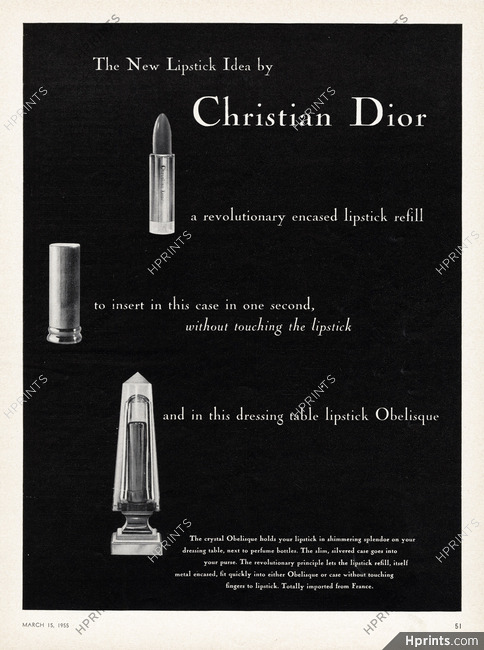 Christian Dior (Cosmetics) 1955 Lipstick Obelisque