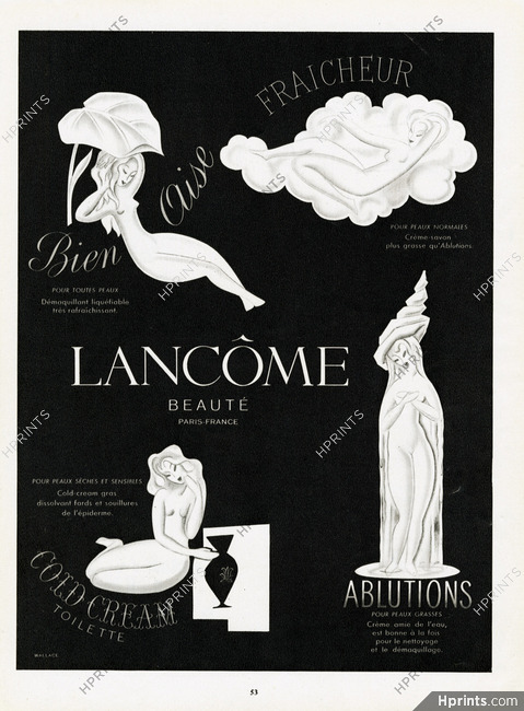 Lancôme 1948 Bien Aise, Fraicheur, Cold Cream, Ablutions (S)
