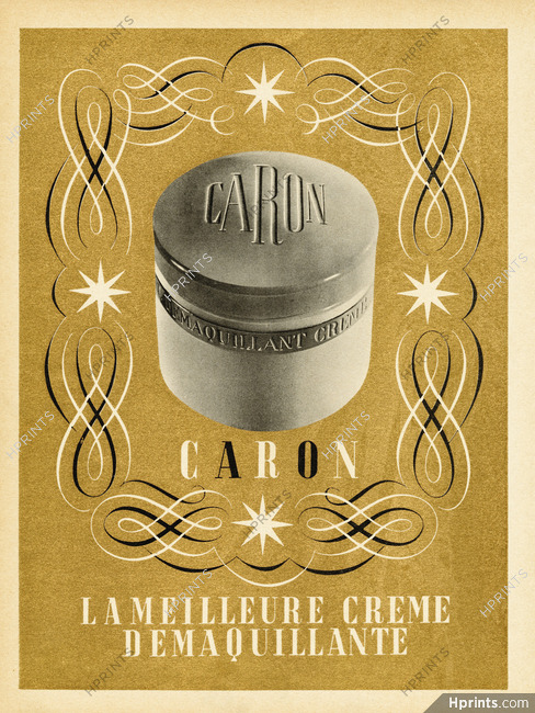 Caron 1948 Crème Démaquillante, Gold ink