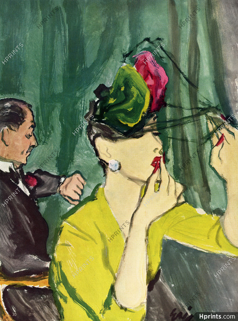 Eric (Carl Erickson) 1942 "Just a minute, dear!", Lipstick