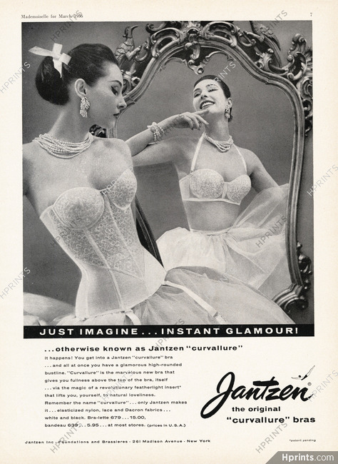 Jantzen (Lingerie) 1956 Curvallure Bras