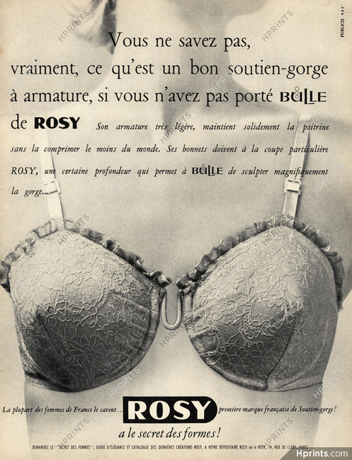 Rosy (Lingerie) 1956 Bulle, Brassiere