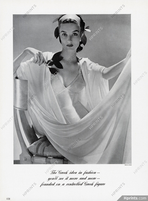 Corset 1941 The Greek idea in fashion, Photo Rawlings
